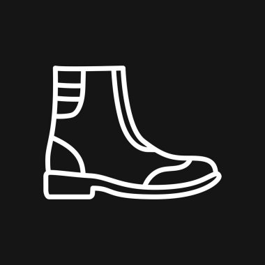 Önyükleme vektör simgesi, yüksek ayakkabı simgesi, çalışma önyükleme simgesi