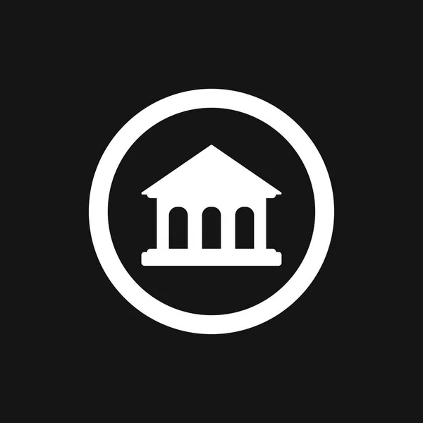 Πρότυπο σχεδίασης εικονιδίων Τράπεζας. Εικονίδιο διανυσματικού διάνυσμα, σύμβολο — Διανυσματικό Αρχείο
