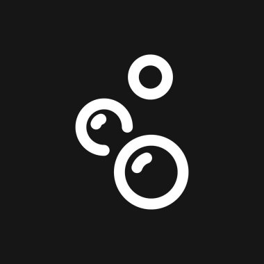 Arka planda yalıtılmış kabarcık simgesi. Sabun veya su simgesi