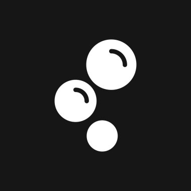 Arka planda yalıtılmış kabarcık simgesi. Sabun veya su simgesi