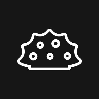 Çalılar simgesi, geri gorund izole vektör silueti.