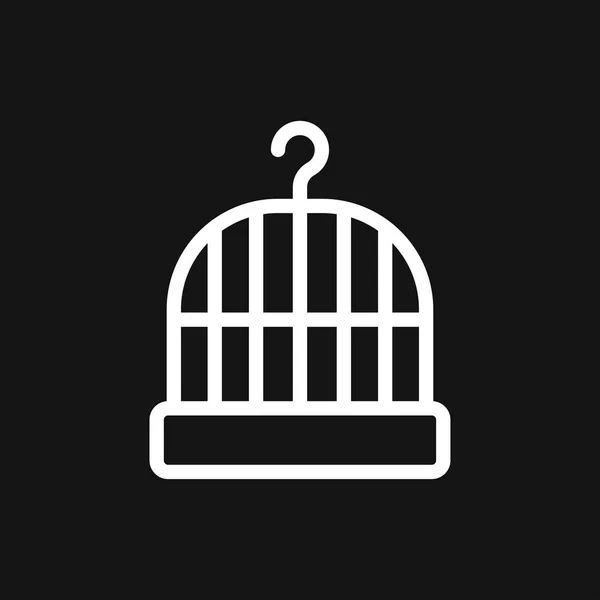 Icono de jaula de pájaro para su diseño, logotipo. Ilustración vectorial — Vector de stock