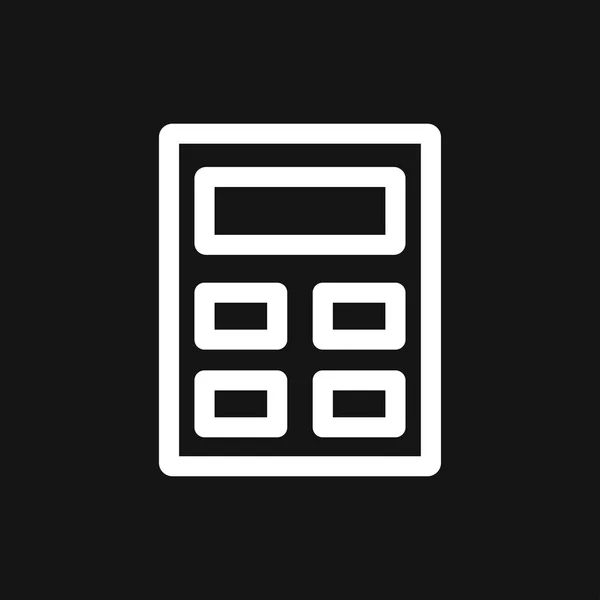 Calculator pictogram vector. Besparingen, Financiën teken, economie concept — Stockvector