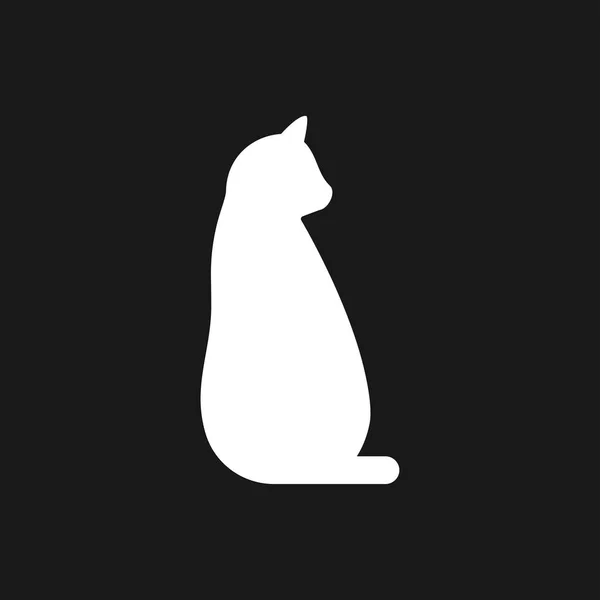 Ícone de gato. Modelo de vetor de design de logotipo Estilo plano . — Vetor de Stock