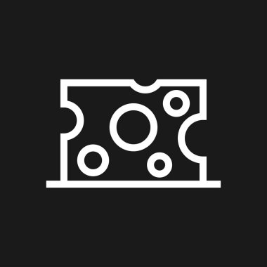 Peynir simgesi vektör, dolgulu düz işaret, logo illüstrasyon