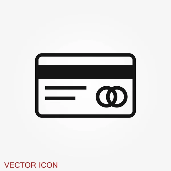 Credit Card icon vector, in trendy flat style — Stock Vector