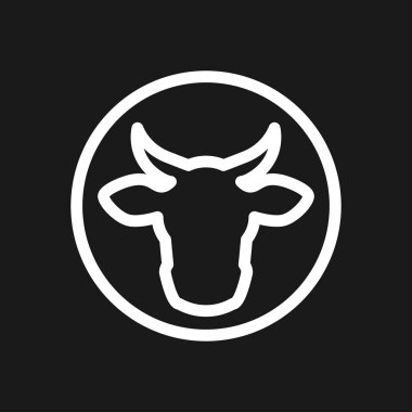 İnek simgesi. Web tasarımı için hayvan Yüksek kaliteli sembolü