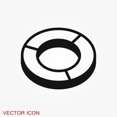 Grafik ve Diyagram simgesi. Analitik ve iş sembolleri.