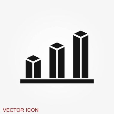 Grafik ve Diyagram simgesi. Analitik ve iş sembolleri.