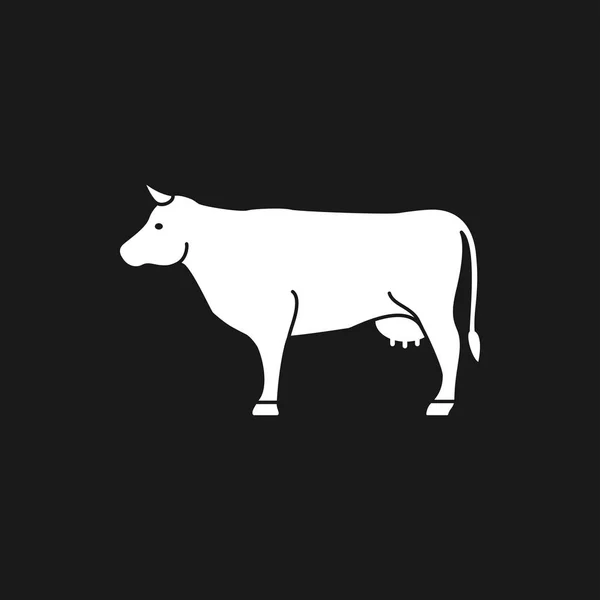 Icône de vache. Symbole de haute qualité de l'animal pour la conception web — Image vectorielle