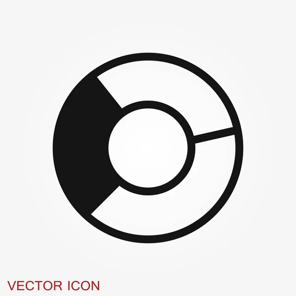 Diagramm und Diagramm-Symbol. Analytik und Geschäftssymbole. — Stockvektor