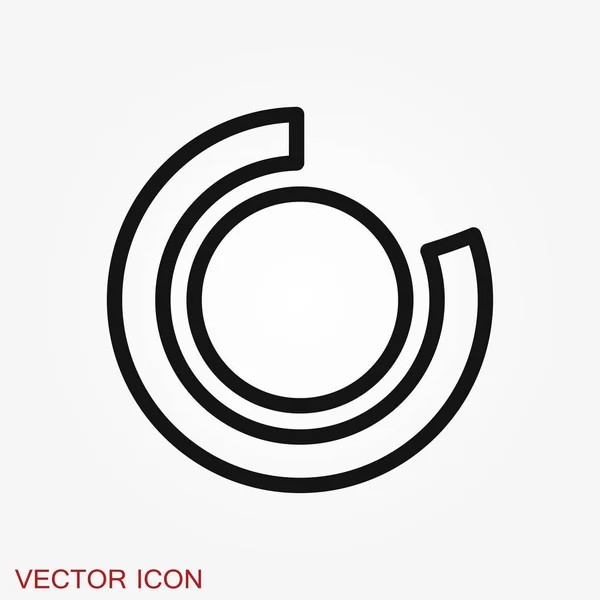 Diagramm und Diagramm-Symbol. Analytik und Geschäftssymbole. — Stockvektor