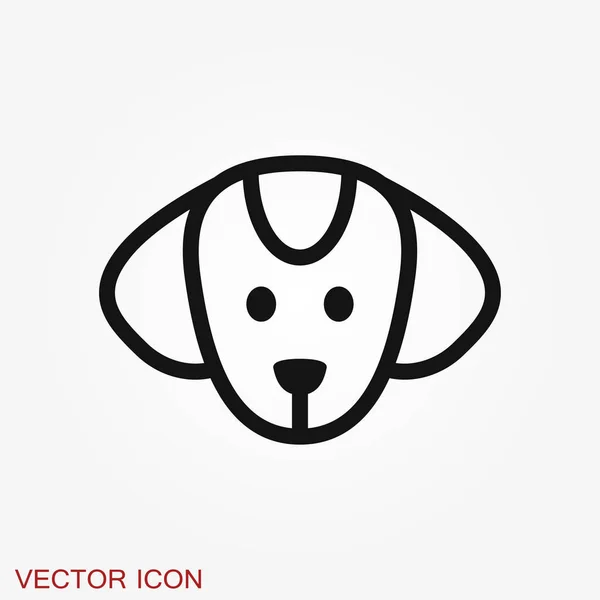 Icono perro. Elemento vectorial para su diseño — Vector de stock