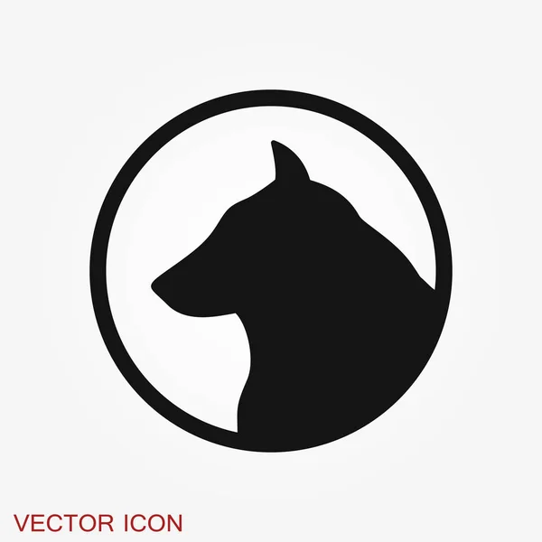 Icono perro. Elemento vectorial para su diseño — Vector de stock