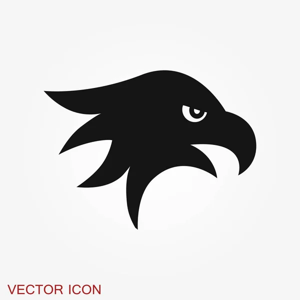 Icono del águila. Plantilla de vector de diseño de logotipo, icono plano . — Archivo Imágenes Vectoriales