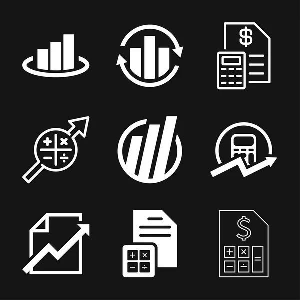 Boekhoudkundig vector pictogram. Bedrijfs-en financieel symbool — Stockvector