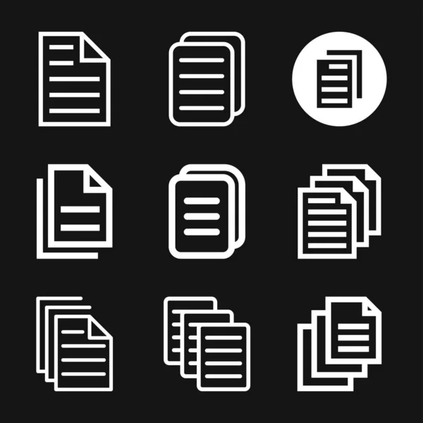 Icono plano de documento, icono de vector de documento. Ilustración para diseño gráfico y web — Vector de stock