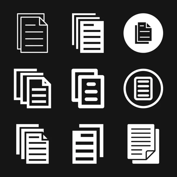 Ikona dokumentu, ikona vektoru dokumentu. Ilustrace pro grafický a webový design — Stockový vektor
