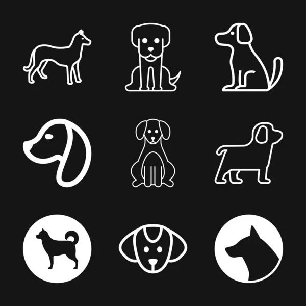 Піктограма собаки. Векторний елемент для вашого дизайну — стоковий вектор