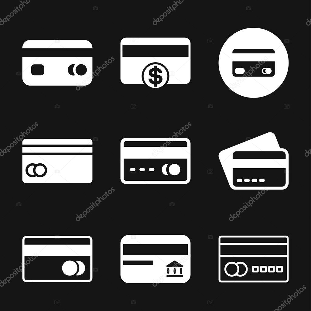 Credit Card icon vector, in trendy flat style