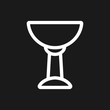 Kupa kupası simgesi. Spor rekabet siluet sembolü.