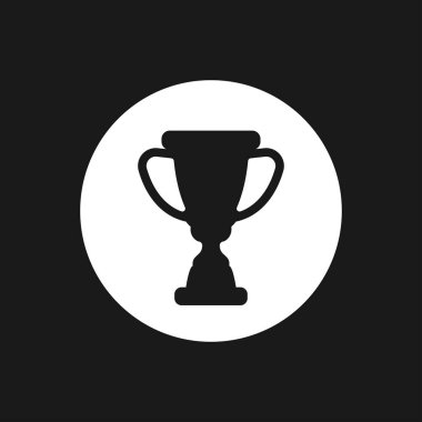 Kupa kupası simgesi. Spor rekabet siluet sembolü.