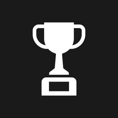 Kupa kupası simgesi. Spor rekabet siluet sembolü.