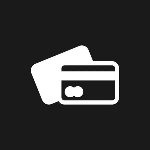 Vetor ícone de cartão de crédito, em estilo moderno plana — Vetor de Stock