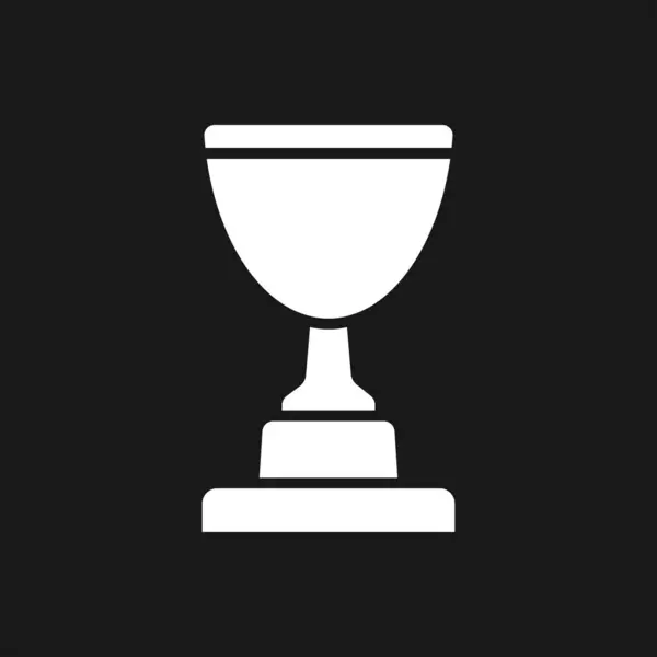 Trophy Cup-ikonen. Sport konkurrens Silhouette symbol. — Stock vektor