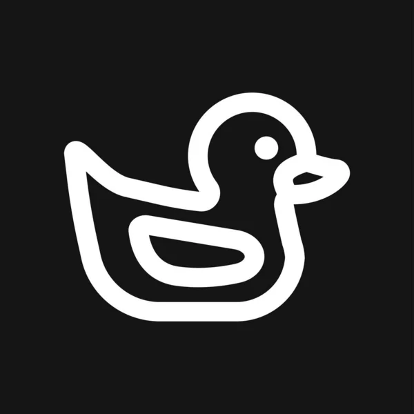 Entensymbol. Bauernhof-Enten-Vektorsymbol für Webdesign — Stockvektor