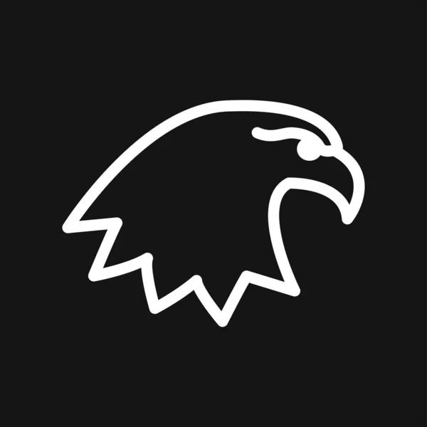 Eagle pictogram. Logo ontwerp vector sjabloon, plat pictogram. — Stockvector