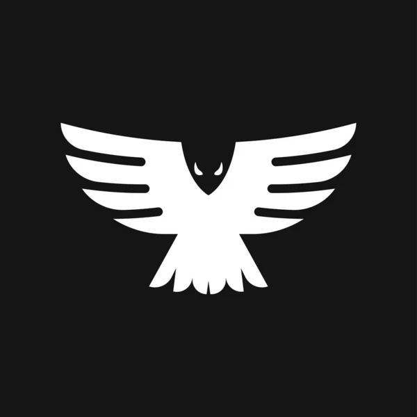 Eagle pictogram. Logo ontwerp vector sjabloon, plat pictogram. — Stockvector