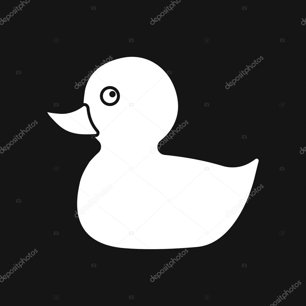 Duck icon. Farm duck vector icon for web design