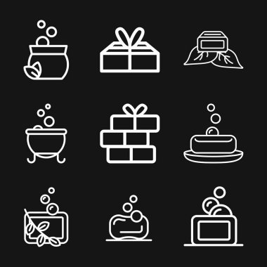 Sabun simgesi, arkaplanda izole edilmiş temizlik sembolü.