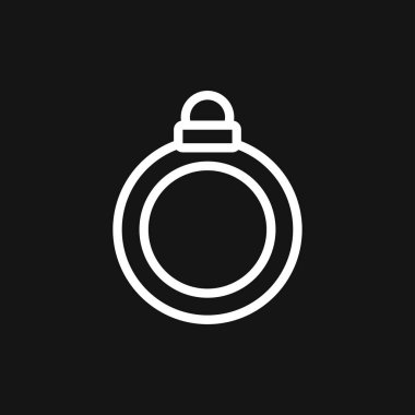 Yüzük ikonu, nişan ve alyans. Çizgi tasarımı, Vektör düz illüstrasyon