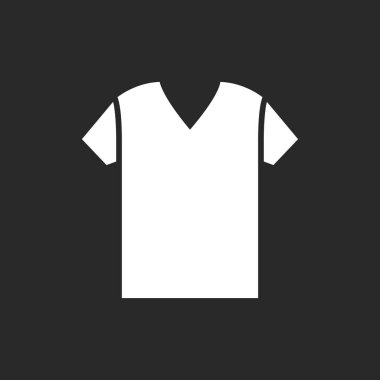 Gömlek simgesi, vektör simgesi arkaplanda izole.