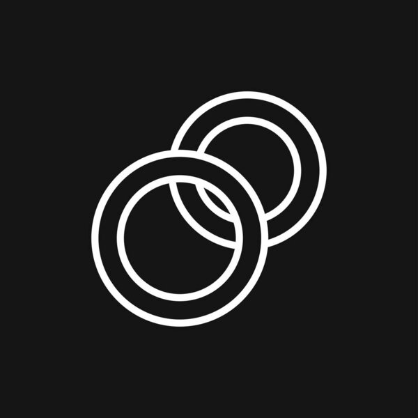 Ring icon, engagement and wedding ring. Line art design, Vector flat illustration