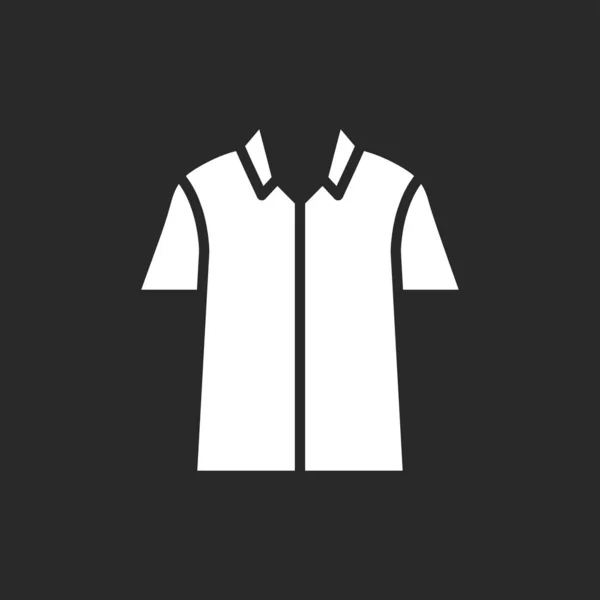 Ícone Camisa Símbolo Vetorial Isolado Fundo —  Vetores de Stock