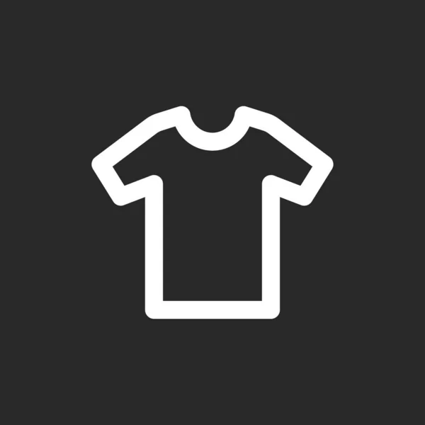 Camisa Icono Símbolo Vectorial Aislado Fondo — Vector de stock