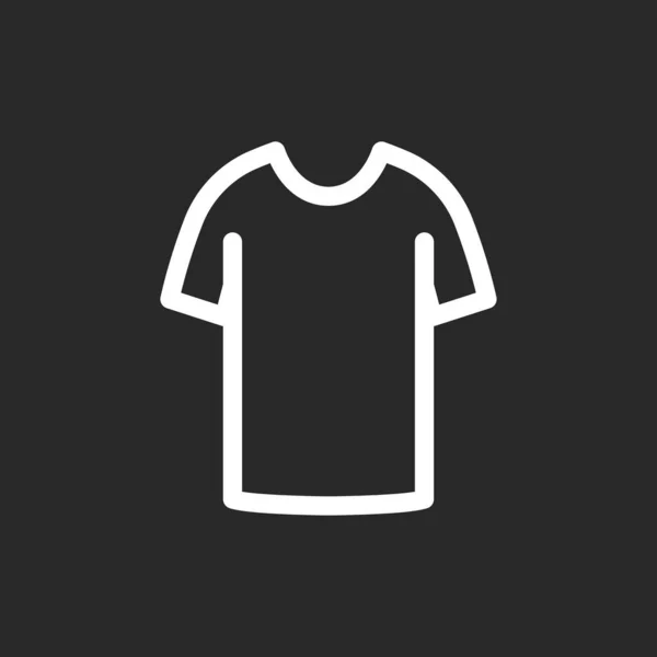 Camisa Icono Símbolo Vectorial Aislado Fondo — Vector de stock