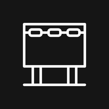 İmza simgesi. Tabela düz sembol. Görüntü izole vektör işareti