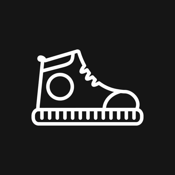 Sneakers Icône Chaussures Symbole Isolé Sur Fond — Image vectorielle