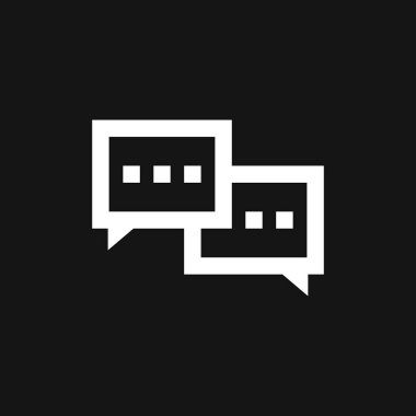 Konuşan bir ikon. Arkaplanda izole edilmiş diyalog, iletişim, iletişim sembolü.