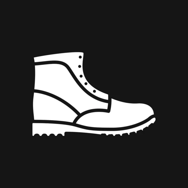 Icône Timberland Illustration Vectorielle Minimaliste Chaussures Modernes Unisexes Isolées Sur — Image vectorielle