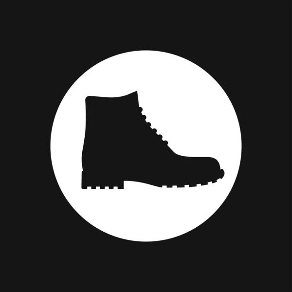 Icône Timberland Illustration Vectorielle Minimaliste Chaussures Modernes Unisexes Isolées Sur — Image vectorielle