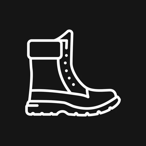 Ikona Timberlandu Minimalistická Vektorová Ilustrace Unisex Moderních Bot Izolovaných Pozadí — Stockový vektor