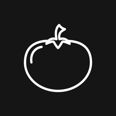 Sebze simgesi, arkaplanda izole edilmiş sembol.