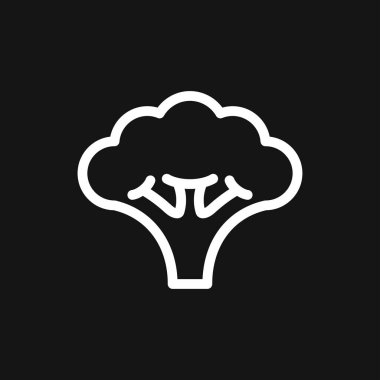 Sebze simgesi, arkaplanda izole edilmiş sembol.