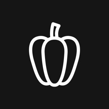 Sebze simgesi, arkaplanda izole edilmiş sembol.