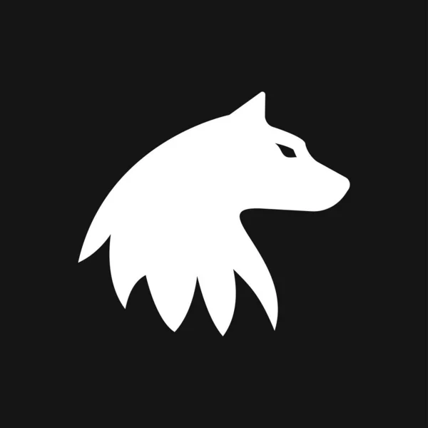 オオカミのアイコン 背景に隔離された動物のシンボル — ストックベクタ